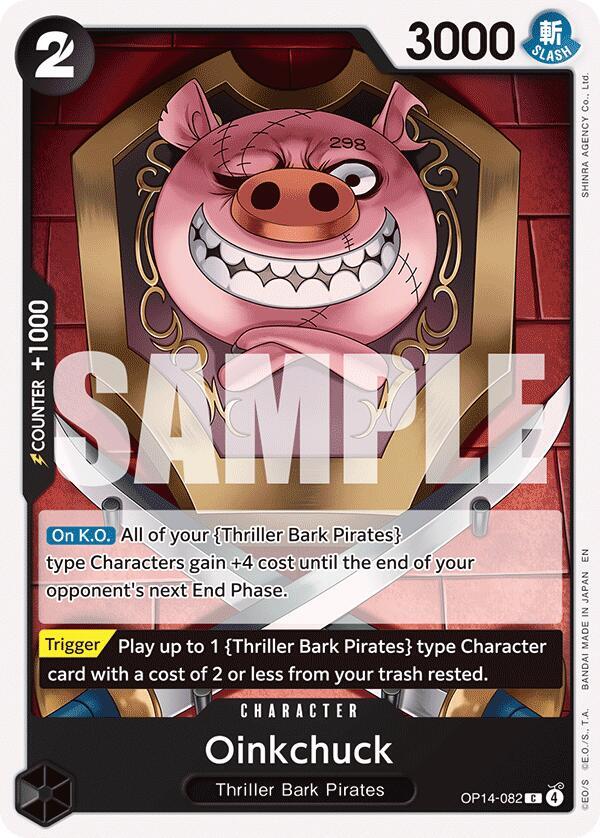 Oinkchuck OP14-082 card from The Azure Sea's Seven