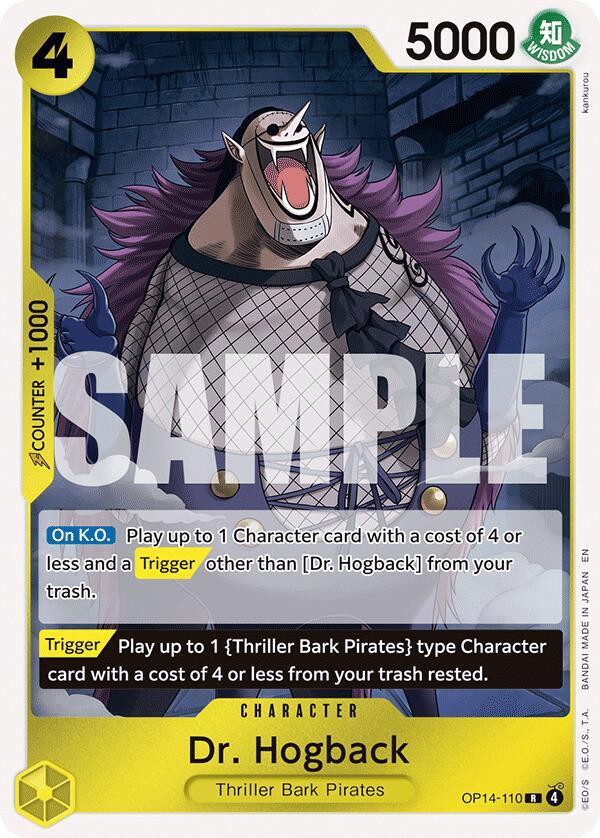 Dr. Hogback OP14-110 card from The Azure Sea's Seven
