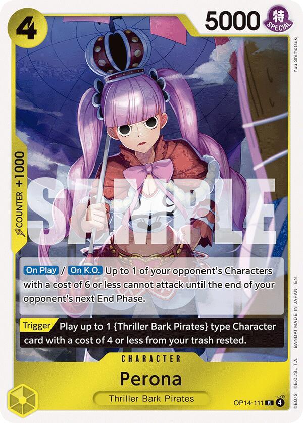 Perona OP14-111 card from The Azure Sea's Seven