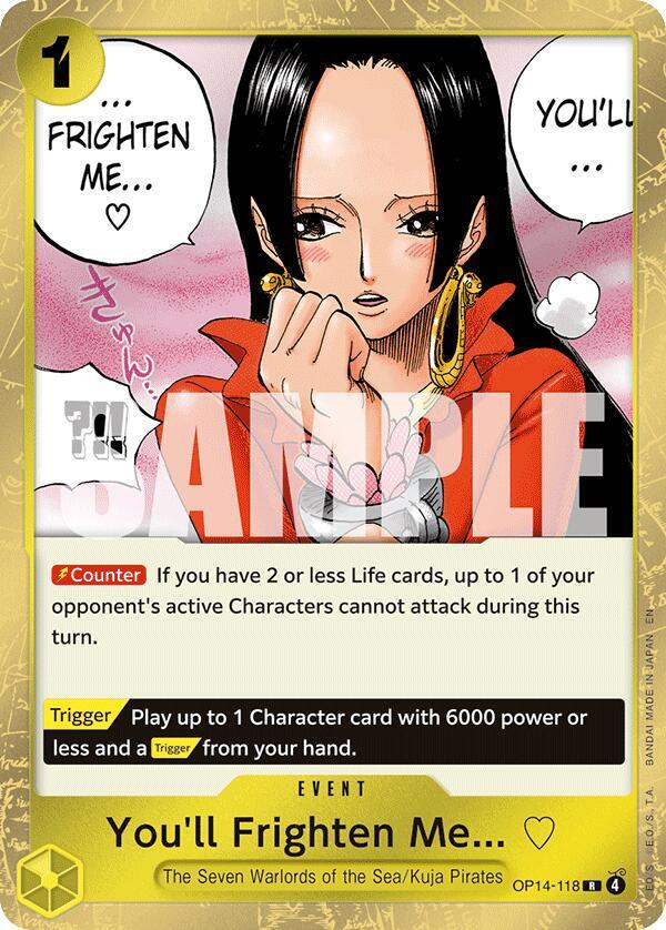 You'll Frighten Me... OP14-118 card from The Azure Sea's Seven