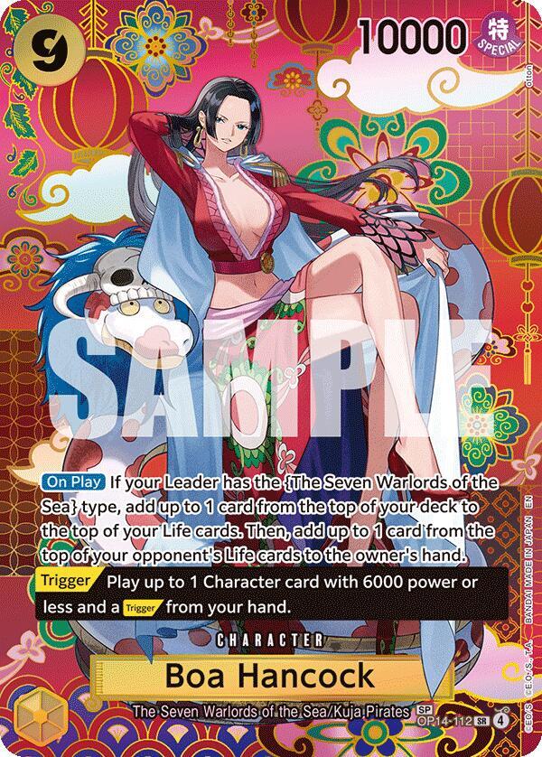 Boa Hancock (SP) OP14-112 card from The Azure Sea's Seven