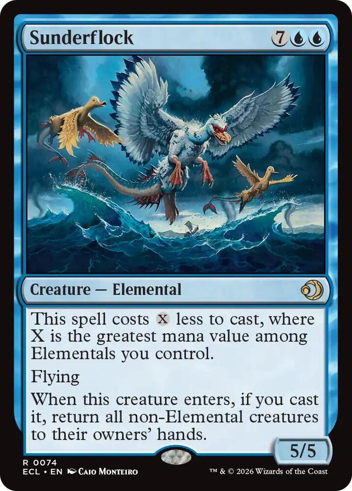 Sunderflock 74 card from Lorwyn Eclipsed