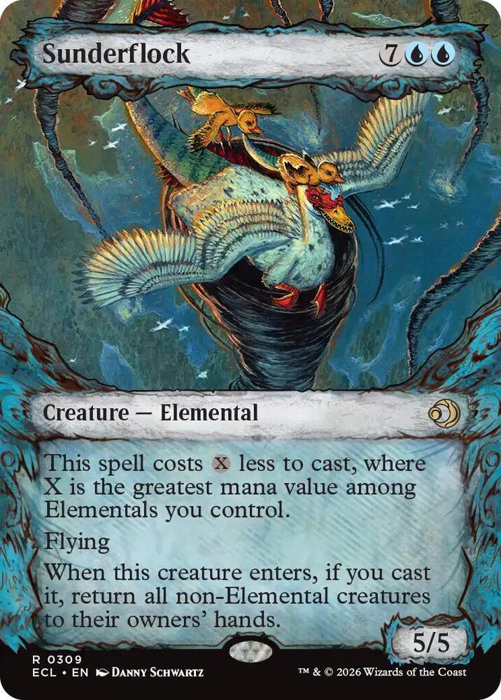 Sunderflock (Showcase) 309 card from Lorwyn Eclipsed