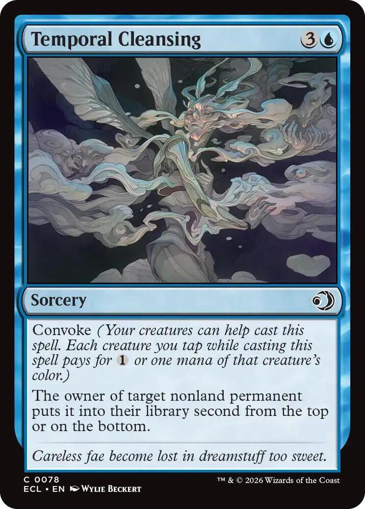 Temporal Cleansing 78 card from Lorwyn Eclipsed