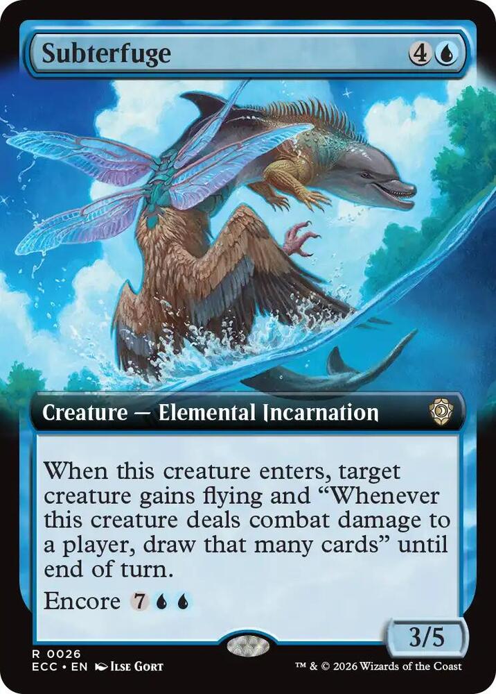 Subterfuge (Extended Art) 26 card from Commander: Lorwyn Eclipsed