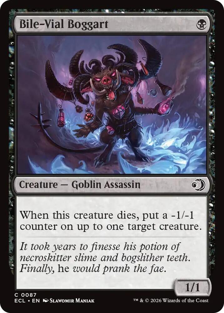 Bile-Vial Boggart 87 card from Lorwyn Eclipsed