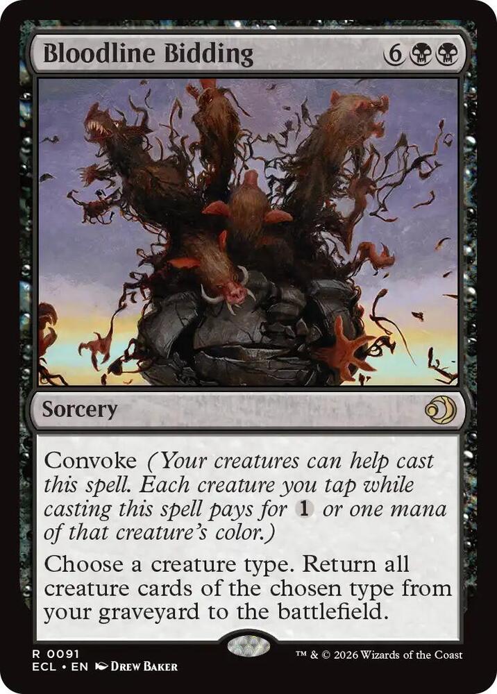 Bloodline Bidding 91 card from Lorwyn Eclipsed