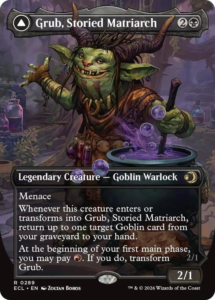 Grub, Storied Matriarch (Borderless) 289 card from Lorwyn Eclipsed
