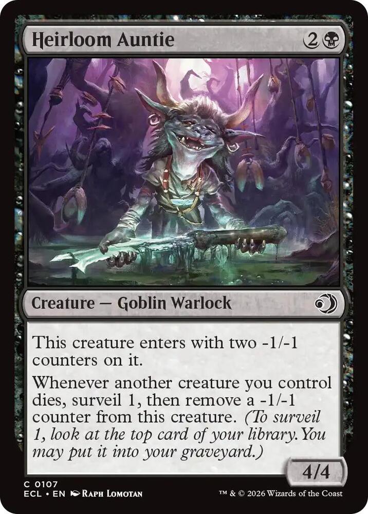 Heirloom Auntie 107 card from Lorwyn Eclipsed