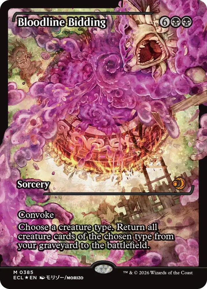 Bloodline Bidding (Showcase) 385 card from Lorwyn Eclipsed