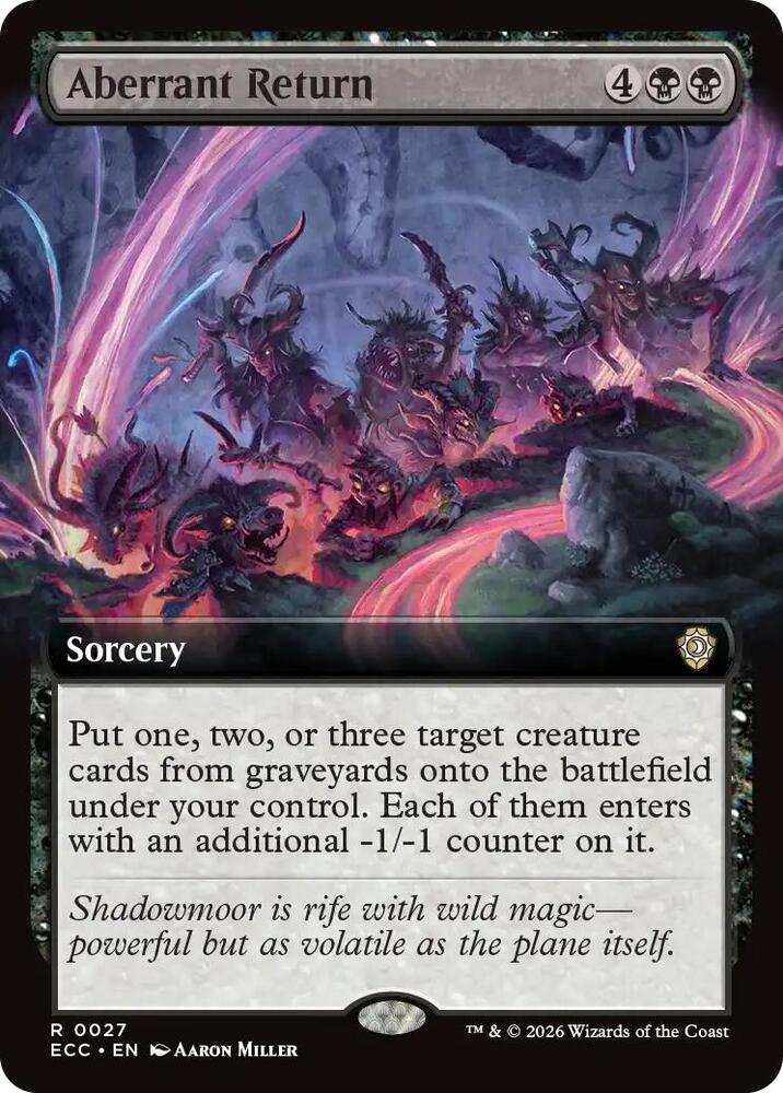 Aberrant Return (Extended Art) 27 card from Commander: Lorwyn Eclipsed