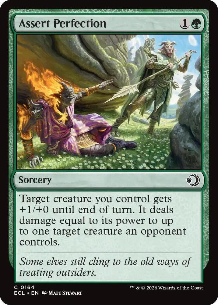 Assert Perfection 164 card from Lorwyn Eclipsed