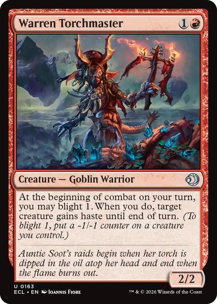 Warren Torchmaster 163 card from Lorwyn Eclipsed