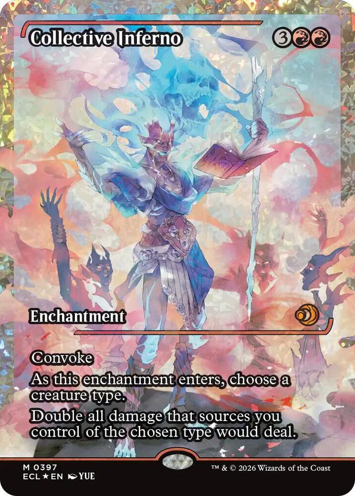 Collective Inferno (Showcase) (Fracture Foil) 397 card from Lorwyn Eclipsed