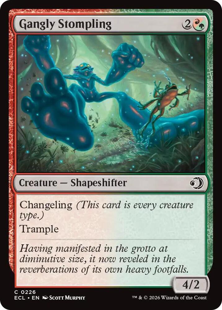 Gangly Stompling 226 card from Lorwyn Eclipsed