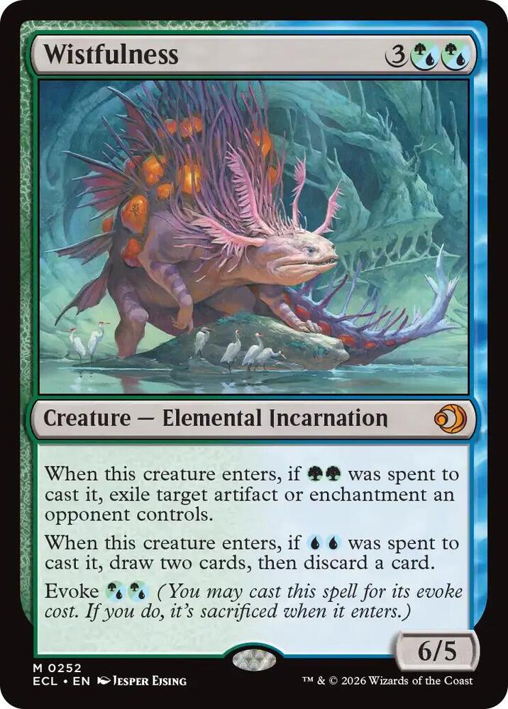 Wistfulness 252 card from Lorwyn Eclipsed