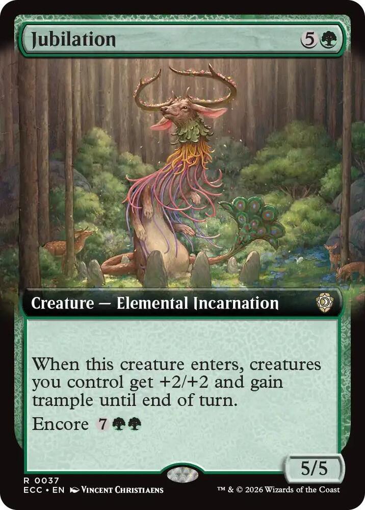 Jubilation (Extended Art) 37 card from Commander: Lorwyn Eclipsed