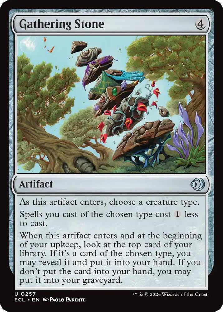 Gathering Stone 257 card from Lorwyn Eclipsed