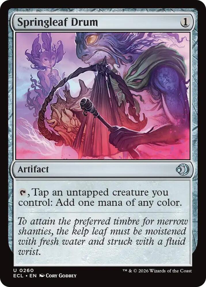 Springleaf Drum 260 card from Lorwyn Eclipsed