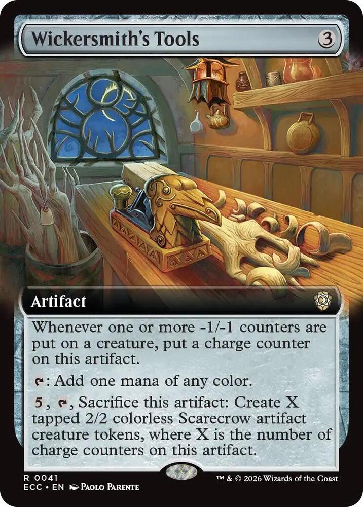 Wickersmith's Tools (Extended Art) 41 card from Commander: Lorwyn Eclipsed