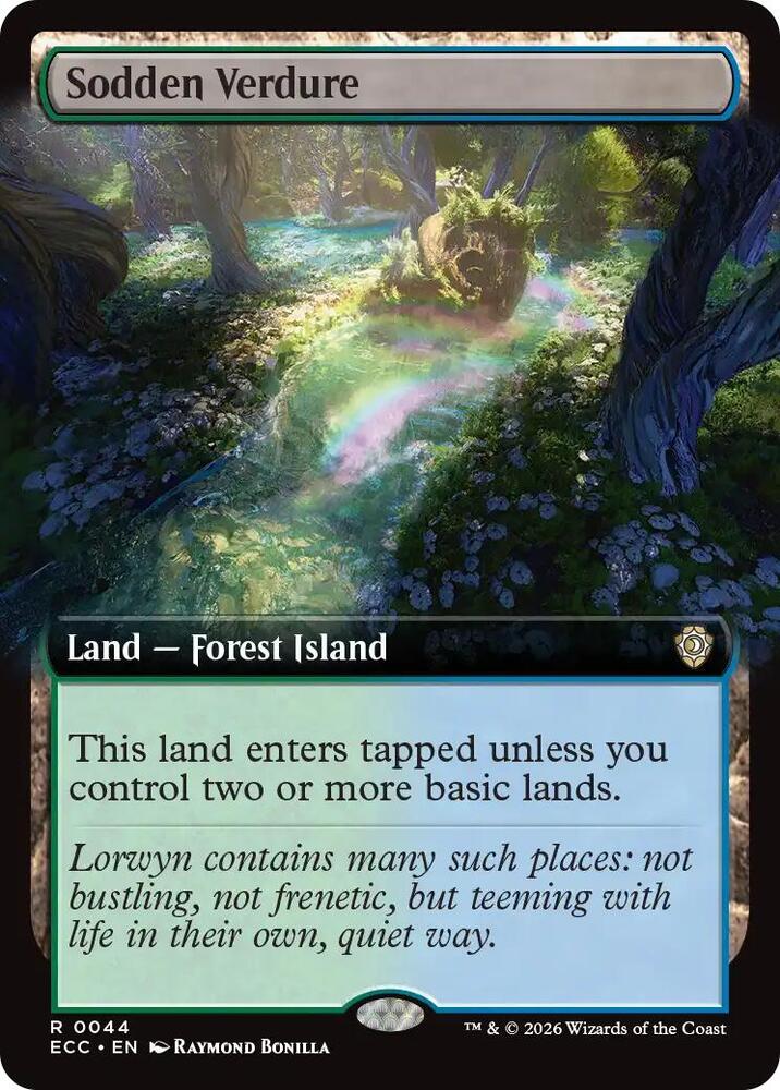 Sodden Verdure (Extended Art) 44 card from Commander: Lorwyn Eclipsed