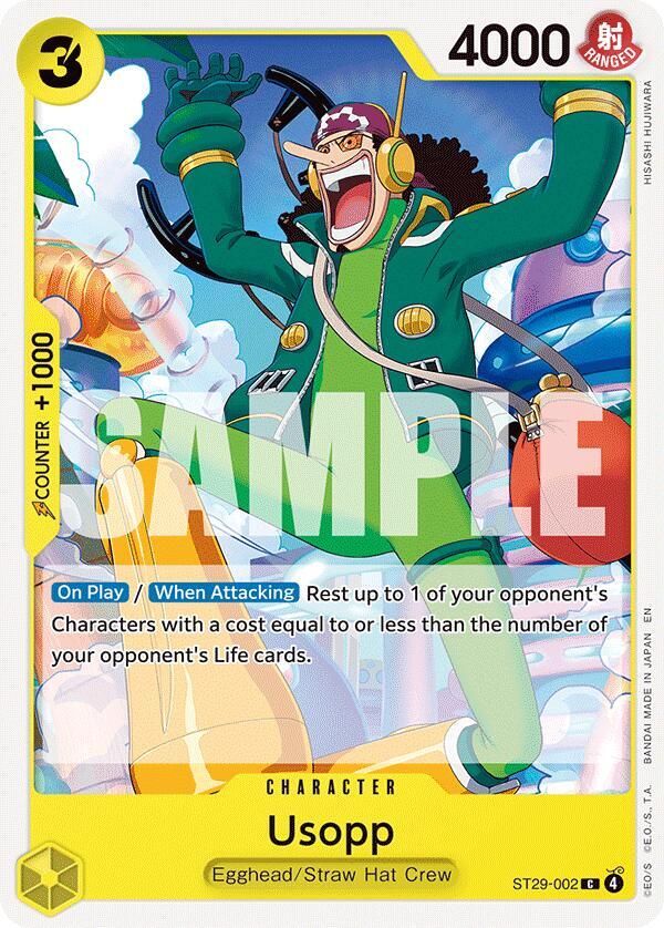 Usopp ST29-002 card from Starter Deck 29: Egghead