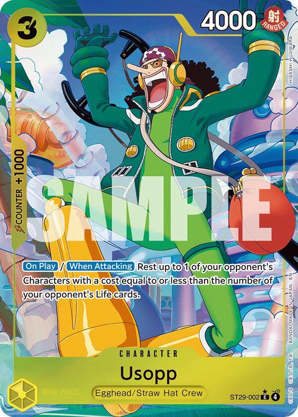 Usopp (Full Art) ST29-002 card from Starter Deck 29: Egghead