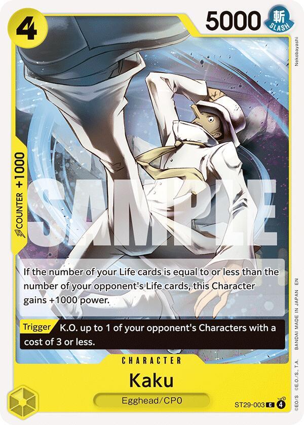 Kaku ST29-003 card from Starter Deck 29: Egghead