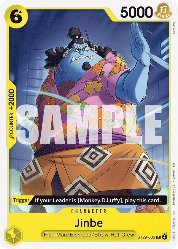 Jinbe ST29-005 card from Starter Deck 29: Egghead