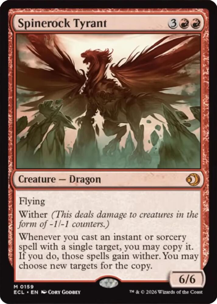 Spinerock Tyrant 159 card from Lorwyn Eclipsed