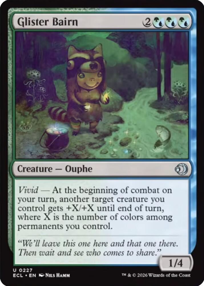 Glister Bairn 227 card from Lorwyn Eclipsed