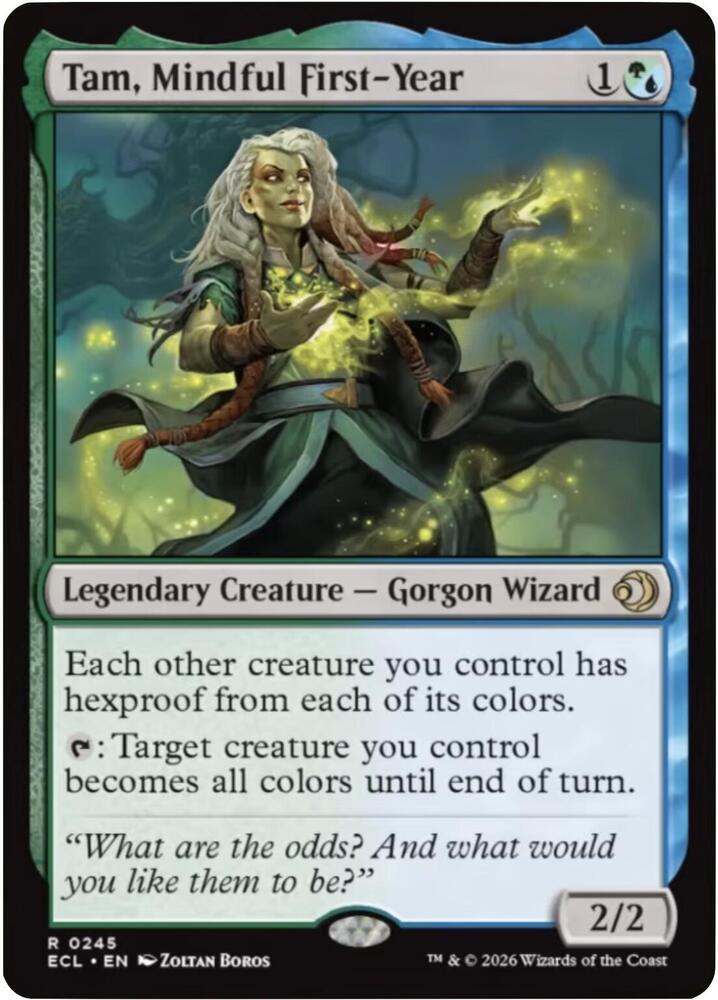 Tam, Mindful First-Year 245 card from Lorwyn Eclipsed