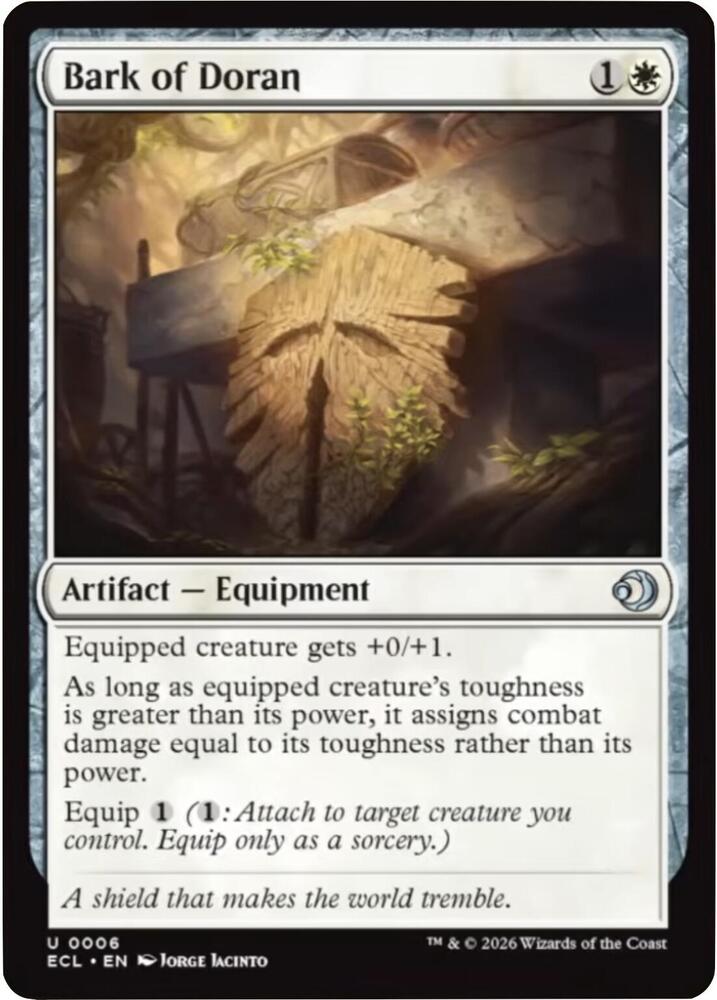 Bark of Doran 6 card from Lorwyn Eclipsed