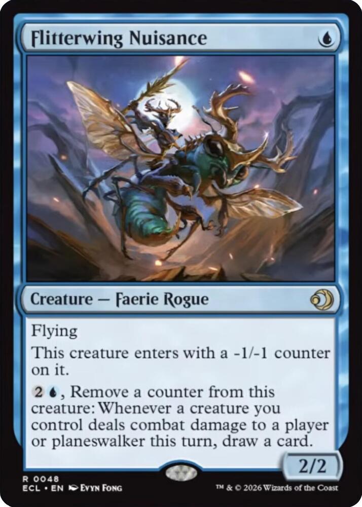 Flitterwing Nuisance 48 card from Lorwyn Eclipsed