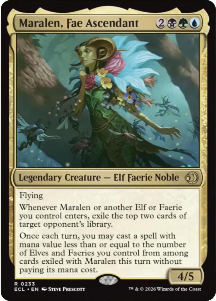 Maralen, Fae Ascendant 233 card from Lorwyn Eclipsed