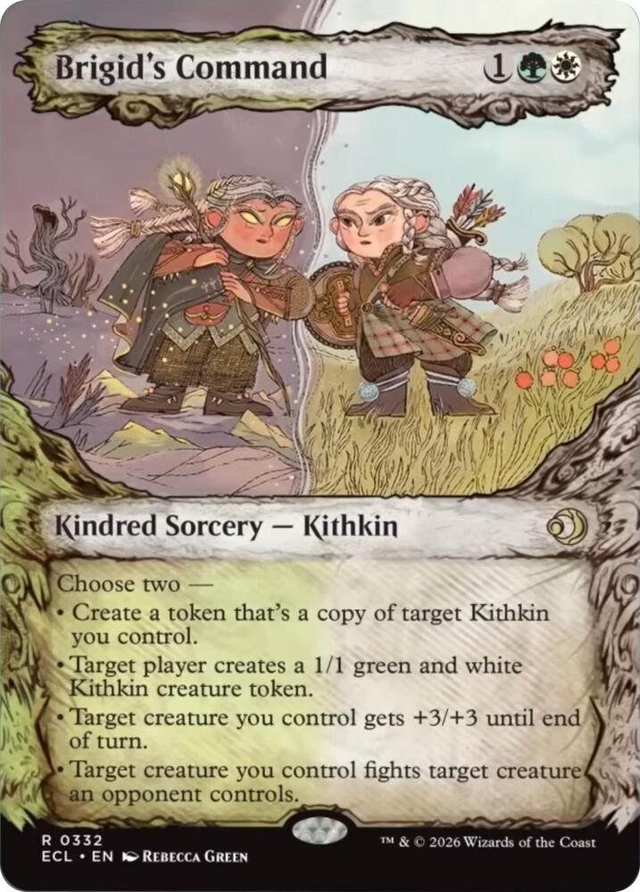 Brigid's Command (Showcase) 332 card from Lorwyn Eclipsed
