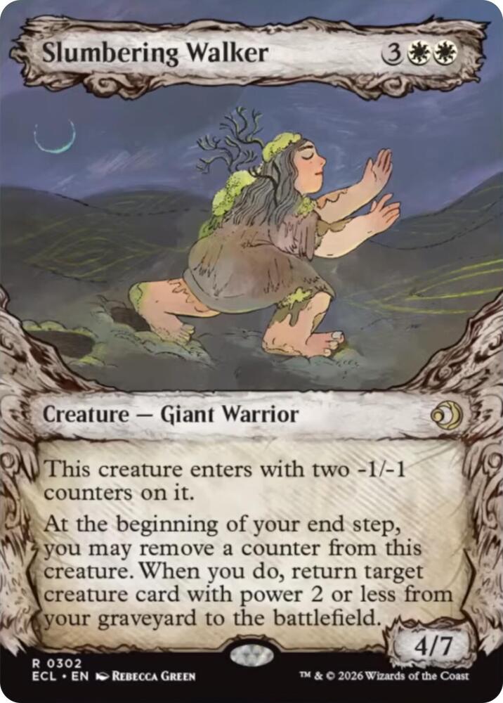 Slumbering Walker (Showcase) 302 card from Lorwyn Eclipsed