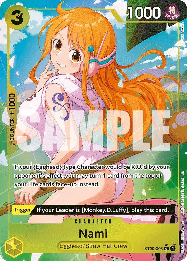 Nami (Full Art) ST29-008 card from Starter Deck 29: Egghead