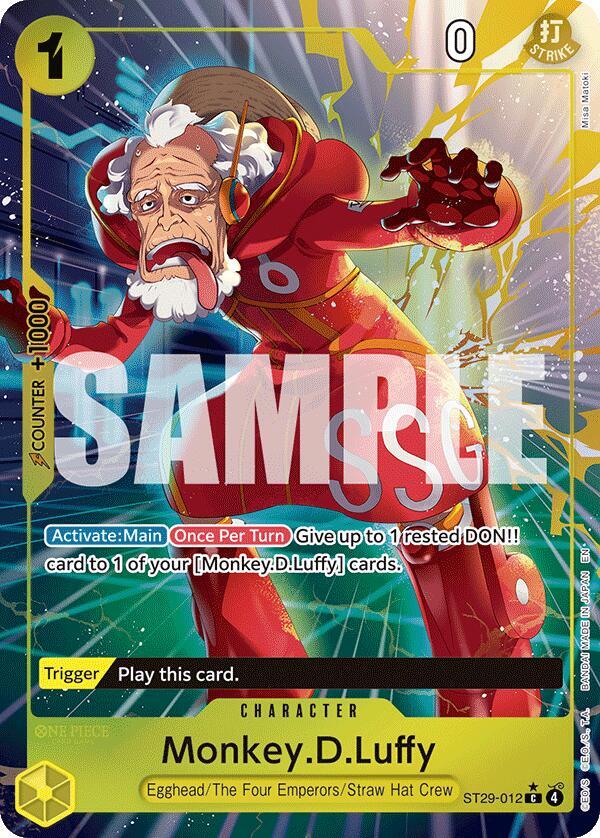 Monkey.D.Luffy (Full Art) ST29-012 card from Starter Deck 29: Egghead