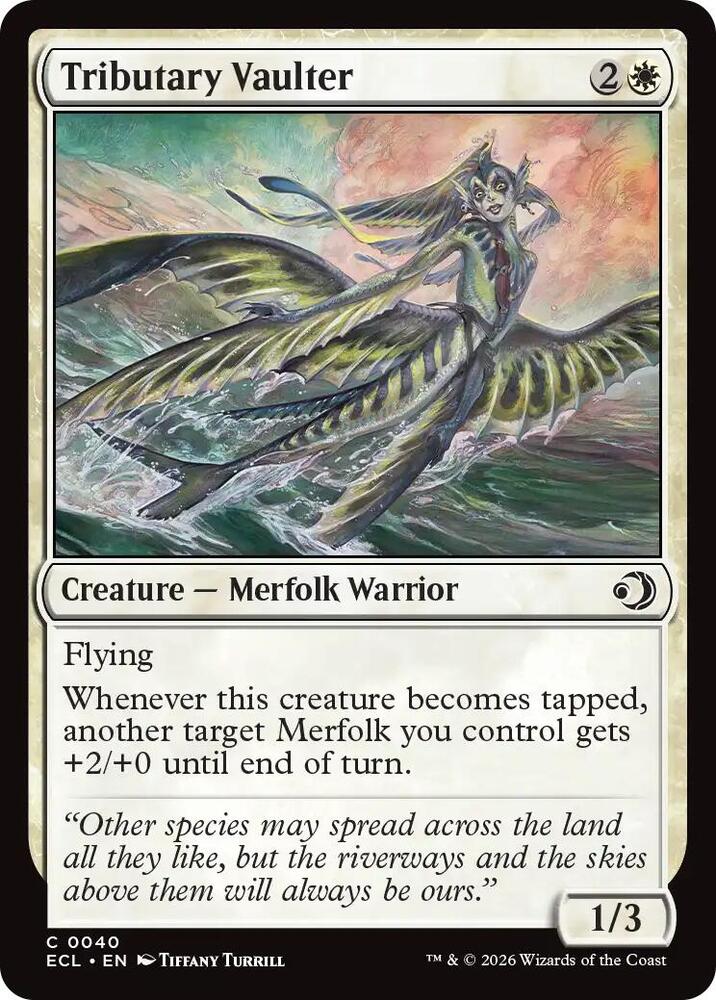 Tributary Vaulter 40 card from Lorwyn Eclipsed
