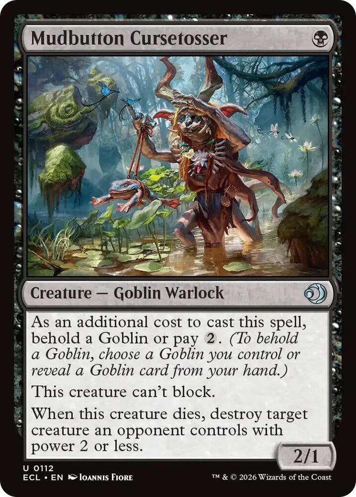 Mudbutton Cursetosser 112 card from Lorwyn Eclipsed