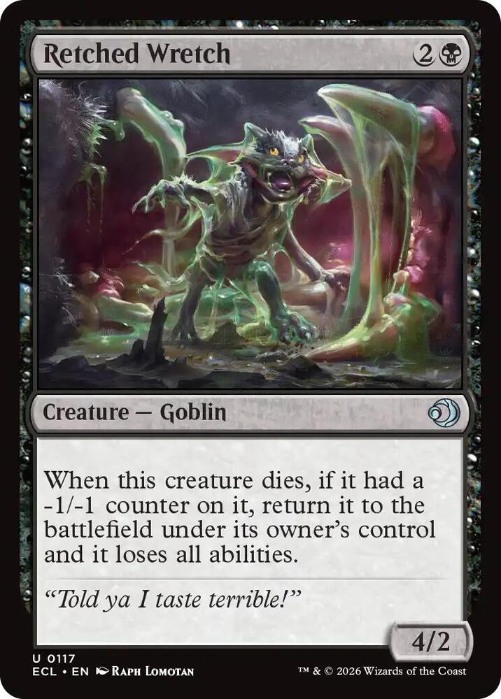 Retched Wretch 117 card from Lorwyn Eclipsed