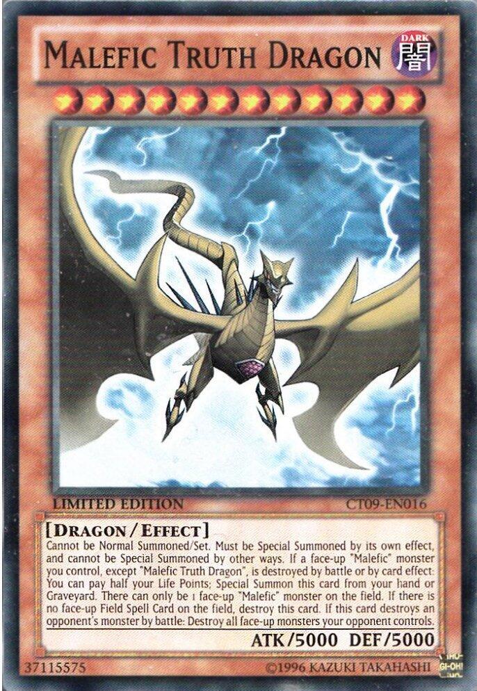 Malefic Truth Dragon CT09-EN016 card from 2012 Collectors Tin