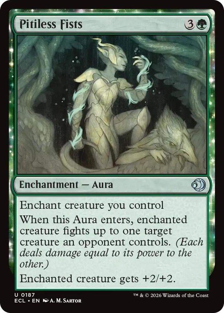 Pitiless Fists 187 card from Lorwyn Eclipsed