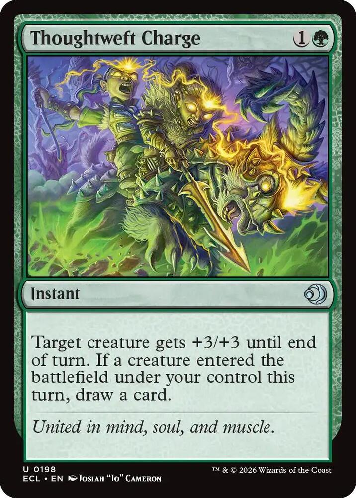 Thoughtweft Charge 198 card from Lorwyn Eclipsed