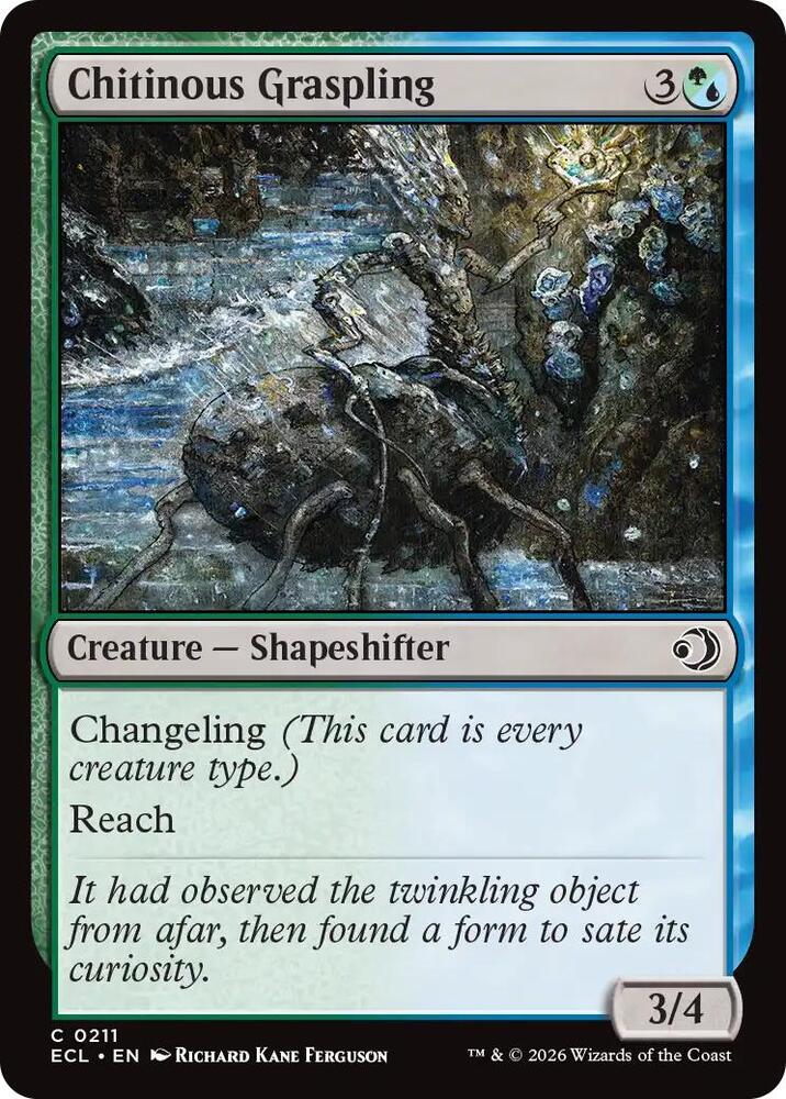 Chitinous Graspling 211 card from Lorwyn Eclipsed