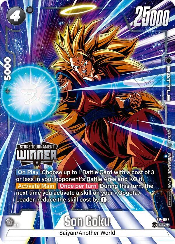Son Goku (Tournament Pack -Winner- 09) FP-067 card from Tournament and Championship Promos