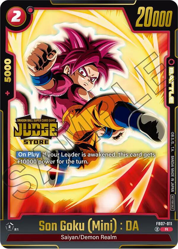 Son Goku (Mini) : DA (Judge Pack (Store Judge) 05) FB07-011 card from Tournament and Championship Promos