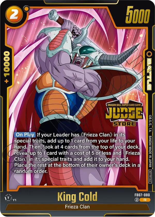 King Cold (Judge Pack (Store Judge) 05) FB07-080 card from Tournament and Championship Promos