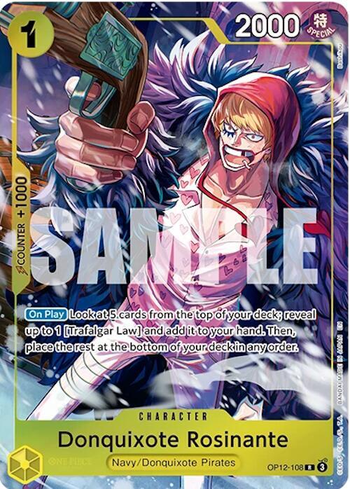 Donquixote Rosinante (Illustration Box Vol.6) OP12-108 card from One Piece Promotion Cards